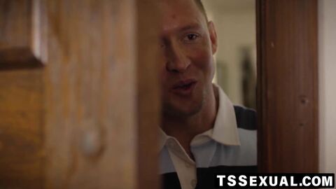 TSSexual.com - Shemale Erica Cherry's ass pierced by an old hottie's dick