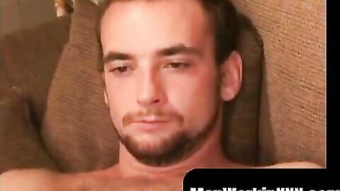 MenWorkinXXX.com - Cute young drifter jerks off for cash and shoots his load