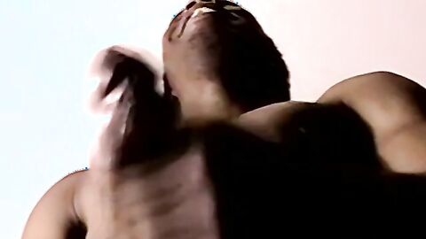 Young black amateur strokes his BBC monster and cums