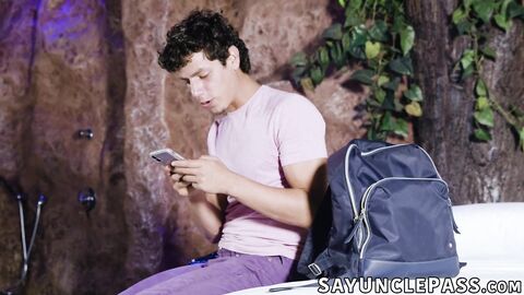 Horny twink Kaleb Stryker wants some huge dick in his tight ass