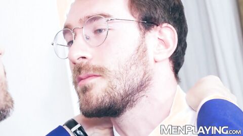 Suited Charlie Cherry gives boss Franky Fox deep ass wrecking