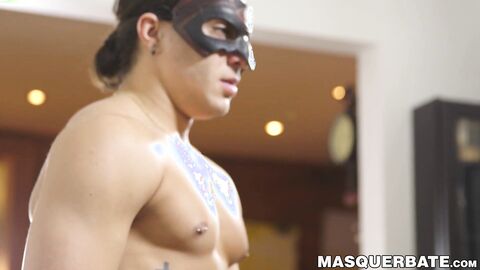 Fit and sexy jock Kosta treats his dick with a horny jerking session