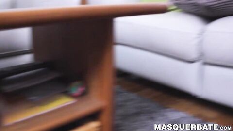 Firm muscled hottie Calvin showcases his masturbation skills