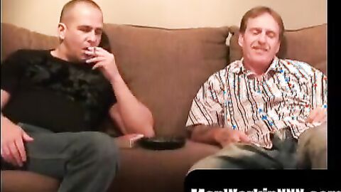 MenWorkinXXX.com - Old amateurs exchange blowjobs and try out raw bareback fucking