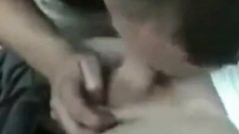 Stroking my cock outdoors, car door open for a curious cocksucker.