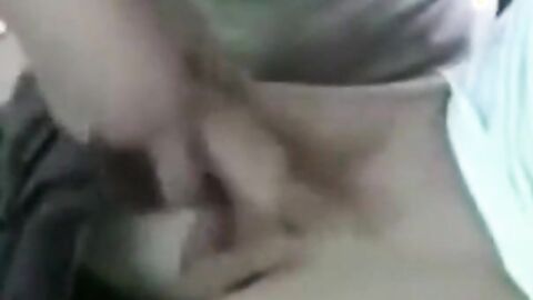 Stroking my cock outdoors, car door open for a curious cocksucker.