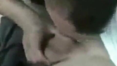 Stroking my cock outdoors, car door open for a curious cocksucker.