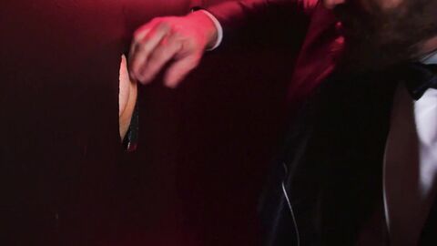 Tuxed studs Leo Bacchus and Mark Vallant suck and fuck hard