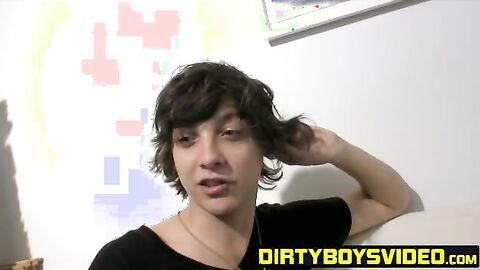 Cutie Valentino released a massive load after jacking his big dick