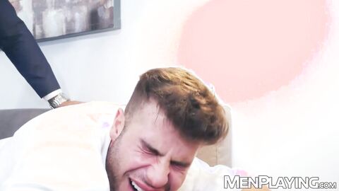 Allen King makes his dads colleague Donato Reyes rock hard