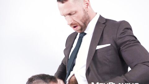 Hunk Kit Cohen raw destroys the hairy ass of Leo Bacchus