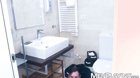 Suited Charlie Cherry raw pounds soaked plumber Dani Robles