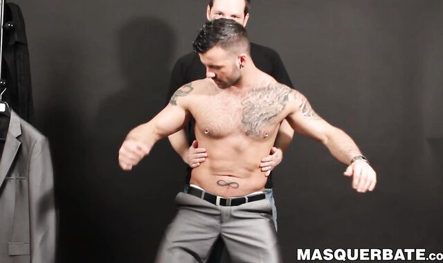 Pascal gives hunk Manuel Deboxer a nasty blowjob after hot photoshoot