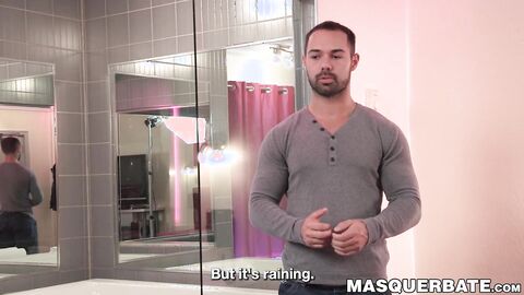 Attractive Alexandres big dick grew tired after countless strokes