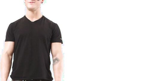 Masked dude Justin Filion wanks dick non stop until it erupts cum