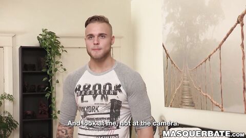 Bold and unmasked beef Jayden blessed with nice muscles and dick