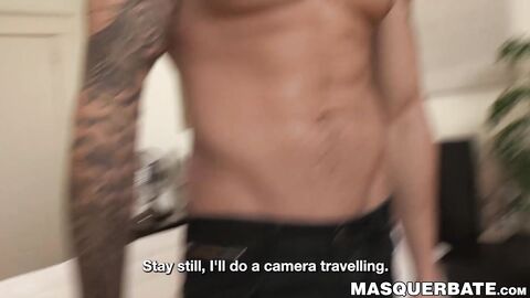 Bold and unmasked beef Jayden blessed with nice muscles and dick