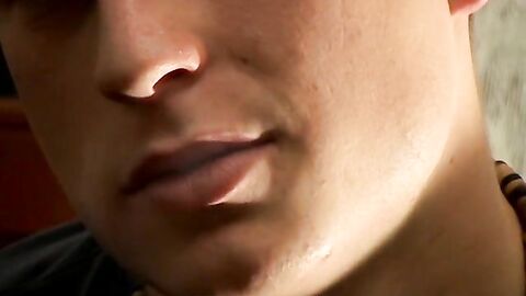 Muscular Keith Ledger puts on a hot cock stroking and chainsmoking show