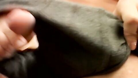 Muscular Keith Ledger puts on a hot cock stroking and chainsmoking show