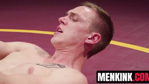 Wrestling with sexy Zane Anders turned to a HARDCORE anal fucking