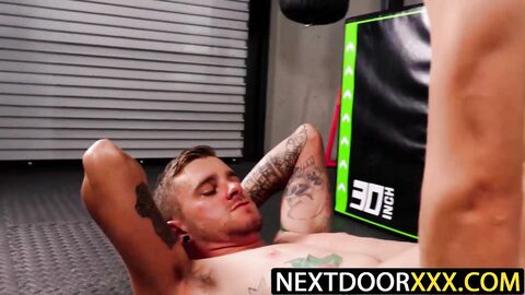 NextDoorXXX.com - Ashton Silvers fondles Ryan Jordan's ass