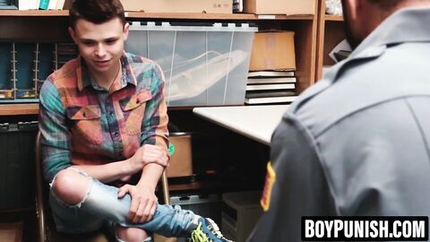 BoyPunish.com - Cute twink barebacked for stealing