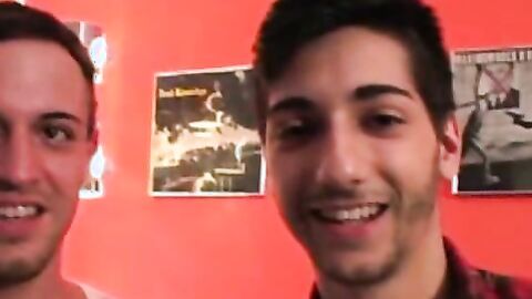 Young inked twink rides big cock after giving head