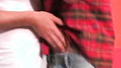 Young inked twink rides big cock after giving head