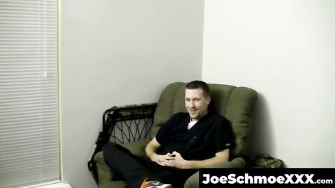 JoeSchmoeXXX.com - Chubby gay amateur sucking on hard younger cock
