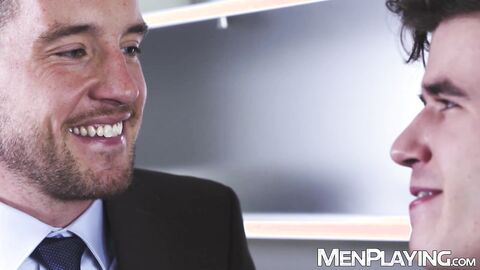 Mark Blue caught Maverick Sun jerking off and decided to help him