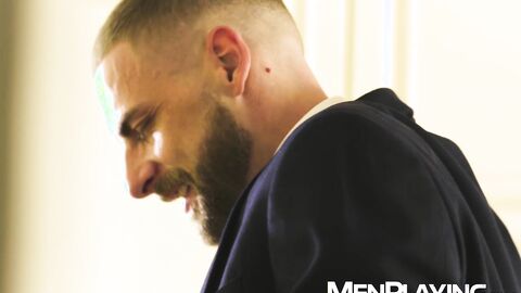 Suited hunks Manuel Reyes and Zac Johnson relentlessly breed