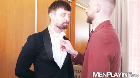 Bottom slut Drew Dixon moans while hung Zac Johnson drills him raw