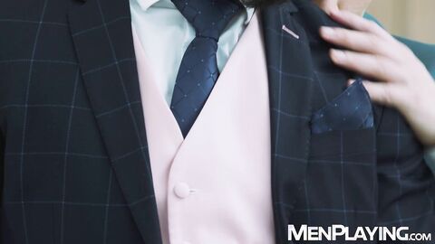 Bearded Justin Jett savors Bastian Karims Latino ass while breeding him