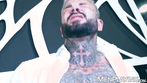 Bruno Max tastes and breeds hunk tattooed Danny Starr asshole