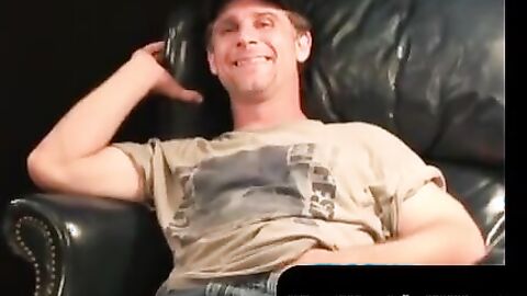 MenWorkinXXX.com - Older gay dude strokes his cock and covers himself in hot cum