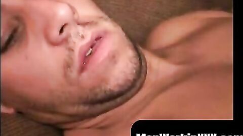 MenWorkinXXX.com - Tattooed amateur gay strokes his juicy cock until he comes hard