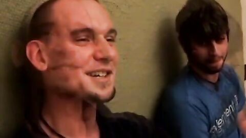 FuckingStraightBoys.com - Inked jock enjoys cock sucking in nature FMM threesome