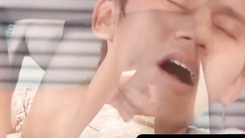 OTBXXX.com - Twink receives rough bareback fucking after giving deep blowjob