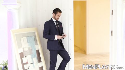 Tall hunk Enzo Rimenez savors and deeply penetrates Mike De Marko