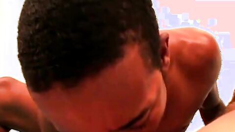 Straight hotties Jay and Nate oozed cum after sucking and jerking their cock