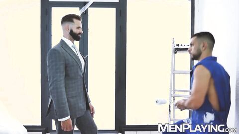 CEO Dani Robles destroys the asshole of his employee Oskar Ivan