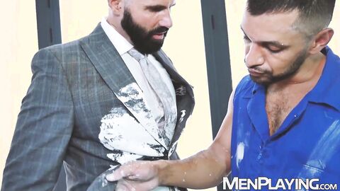 CEO Dani Robles destroys the asshole of his employee Oskar Ivan