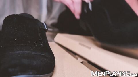 Salesman Dani Robles gives naughty attention to slutty Kay Tronx