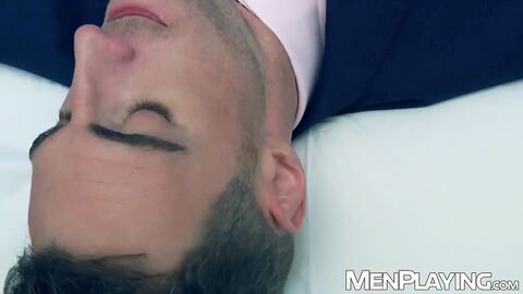 Dr Mike De Marko rips Kayden Gray pants to devour his monster cock