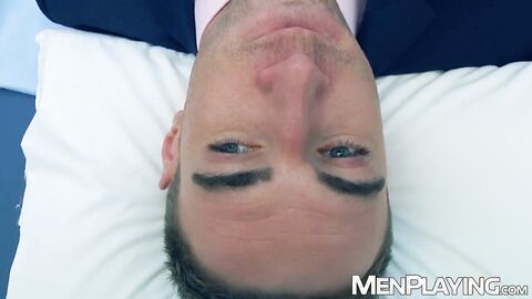 Dr Mike De Marko rips Kayden Gray pants to devour his monster cock