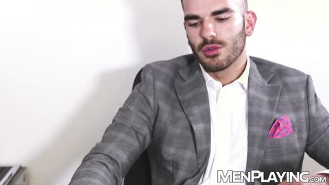 Realtors Drew Valentino and Pol Prince mutually bareback and jizz