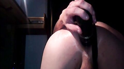 Training My Gaping Crossdresser Ass with a Sex Toy