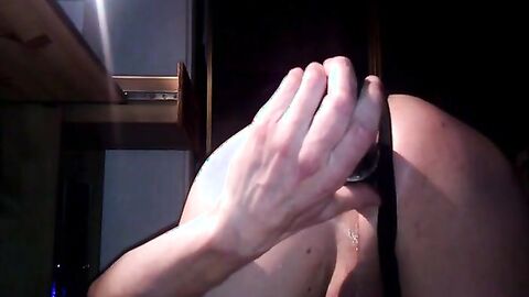 Training My Gaping Crossdresser Ass with a Sex Toy