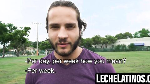 LecheLatinos.com - Jacked stud dante Drackis plays with my cock