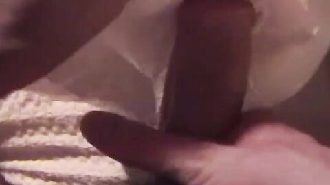 Big dick jock jerking off solo after fucking fetish sex doll